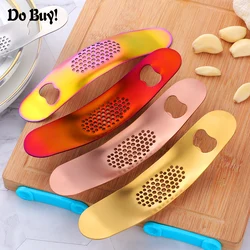 1 Pcs Garlic Presses Stainless Steel Garlic Crusher Manual Squeeze Multifunct Garlic Press Fruit Vegetable Kitchen Gadgets