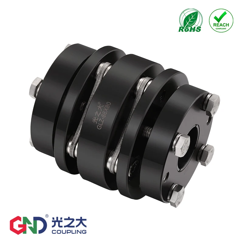 

Free Shipping GLZ 45#steel Double Diaphragm Locking Assemblies Series Shaft Coupling Couple Accessories D56L80