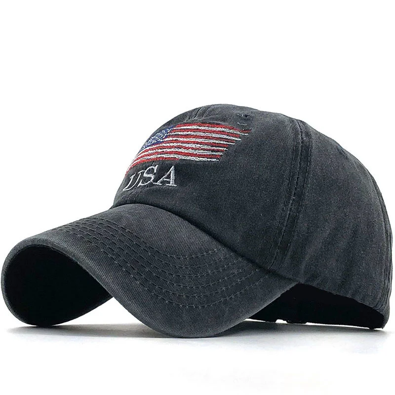 

Wholsale Fashion USA Flag Camouflage Baseball Cap For Men Women Snapback Hat Army American Flag Bone Trucker High Quality Gorras