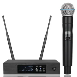Honguan QLXD4 Digital True Diversity UHF Wireless Microphone System Professional Single Handheld Perfect Sound Stage