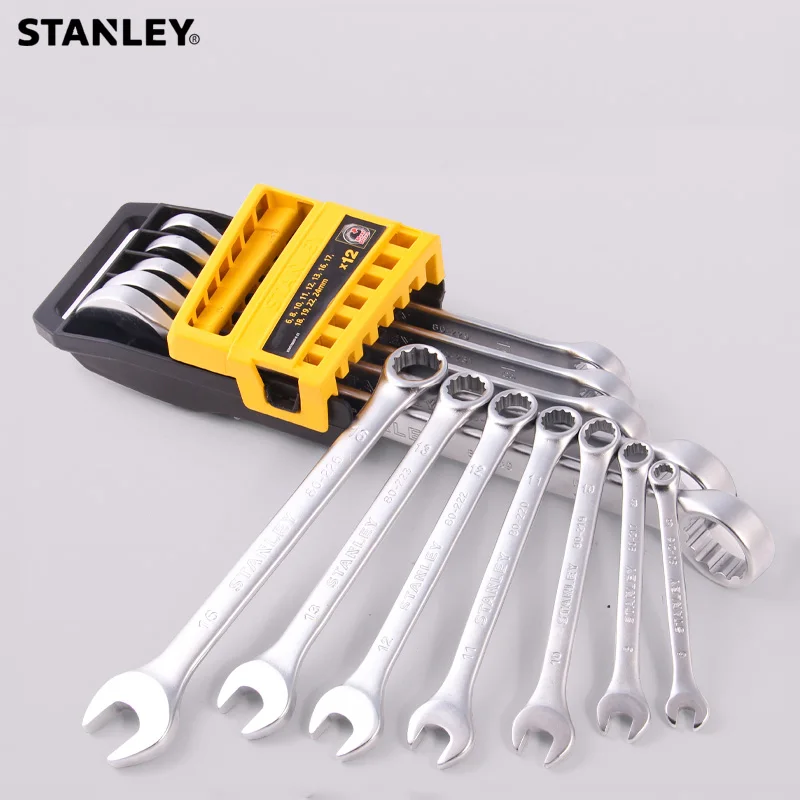 Imagem -04 - Stanley-chave Métrica Básica Spanner Tool Grupo Chave de Carro Kit de Combinação Auto Ferramenta para Garagem Reparação Automotiva Doméstica