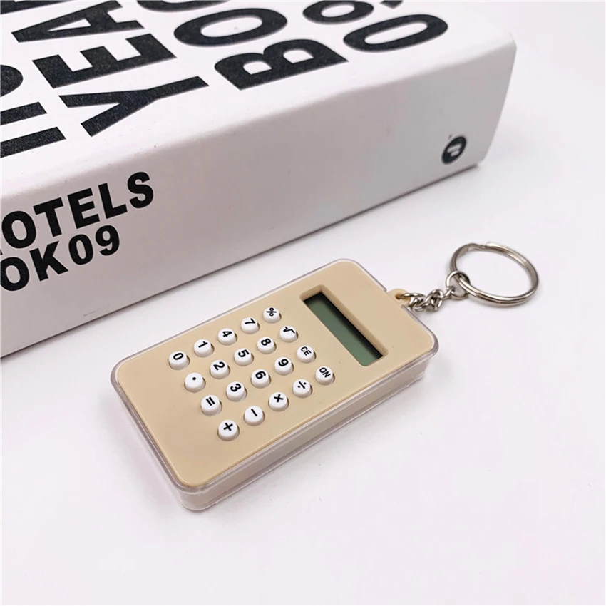 Creative Mini Calculator, Special Calculator for Student Exams, Special Keychain Calculator for Button Batteries Calculadora