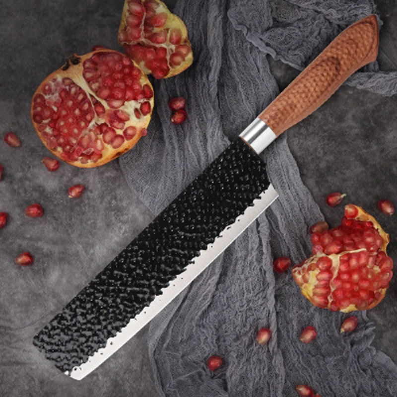 

Liang Da High Carbon Steel Knife Forged Hammer Chopping Knives Stainless Steel Nakiri Vegetables Meat Cleaver Japanese Cutlery