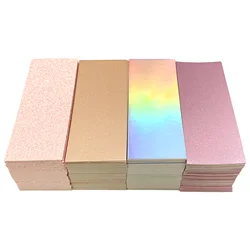 Eyelash Packaging Lashes Glitter Background Paper For Rectangle Boxes Professional Eyelashes Packages Wholesale 100/200/300PCS