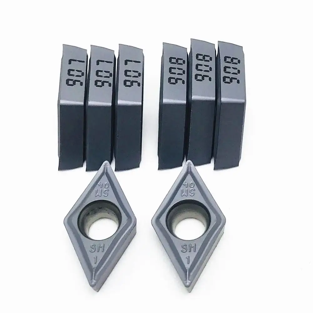 10PCS DCMT11T304 SM IC907 DCMT11T304 SM IC908ภายในเครื่องมือDCMT 11T304คาร์ไบด์แทรกเครื่องมือเครื่องมือTurning Insert