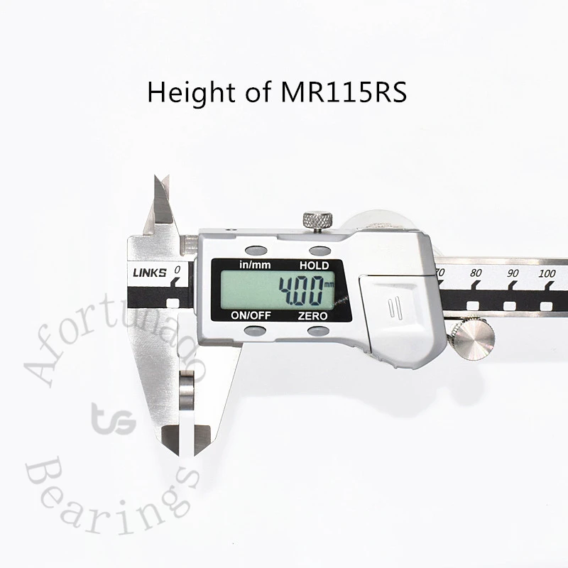 Roulement Miniature MR115RS, 10 pièces, 5x11x4(mm), acier chromé, caoutchouc scellé, pièces d'équipement mécanique à grande vitesse