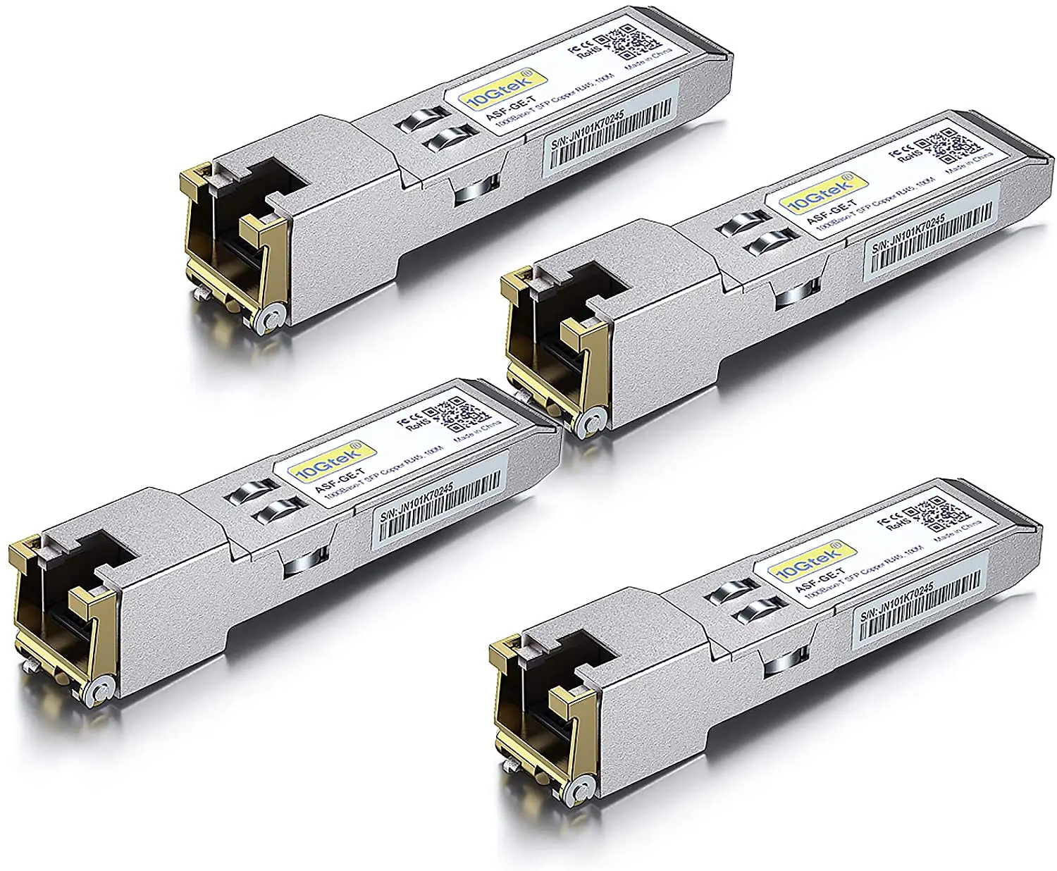 

1,25G SFP-T, 1000BASE-T Медь для программирования в производственных условиях, для программирования в производственных условиях к RJ45 для программирования в производственных условиях, совместимый с Cisco GLC-T/SFP-GE-T Meraki MA-SFP-1GB-TX, набор из 4 шт