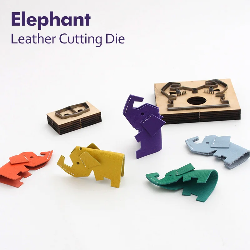 Elephant Cutting Die Metal, High Quality Blade Material Car Handbag Leather Cutting Tool Knife Hanging Jewelry DIY Decoration