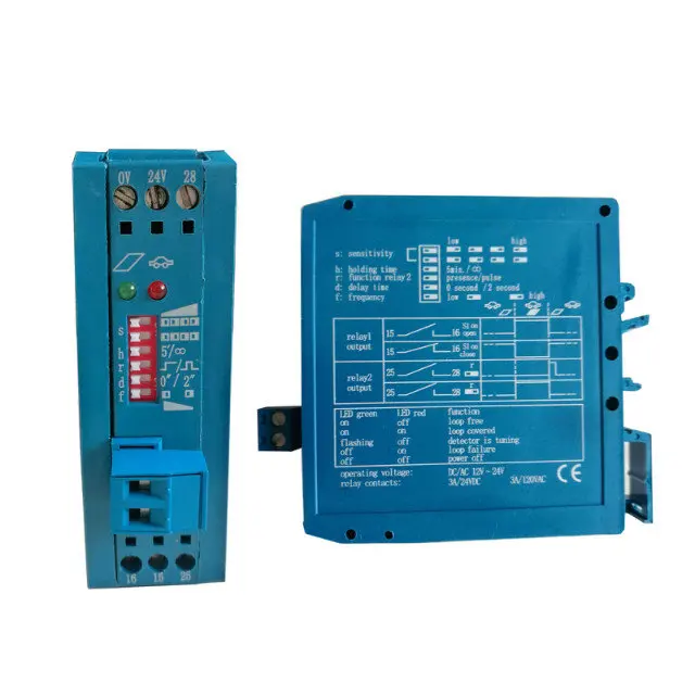 Detector automático de loop único, 5 peças, 12v ~ 24v dc barreira de estacionamento para estação de estacionamento, abridor de portão m1h