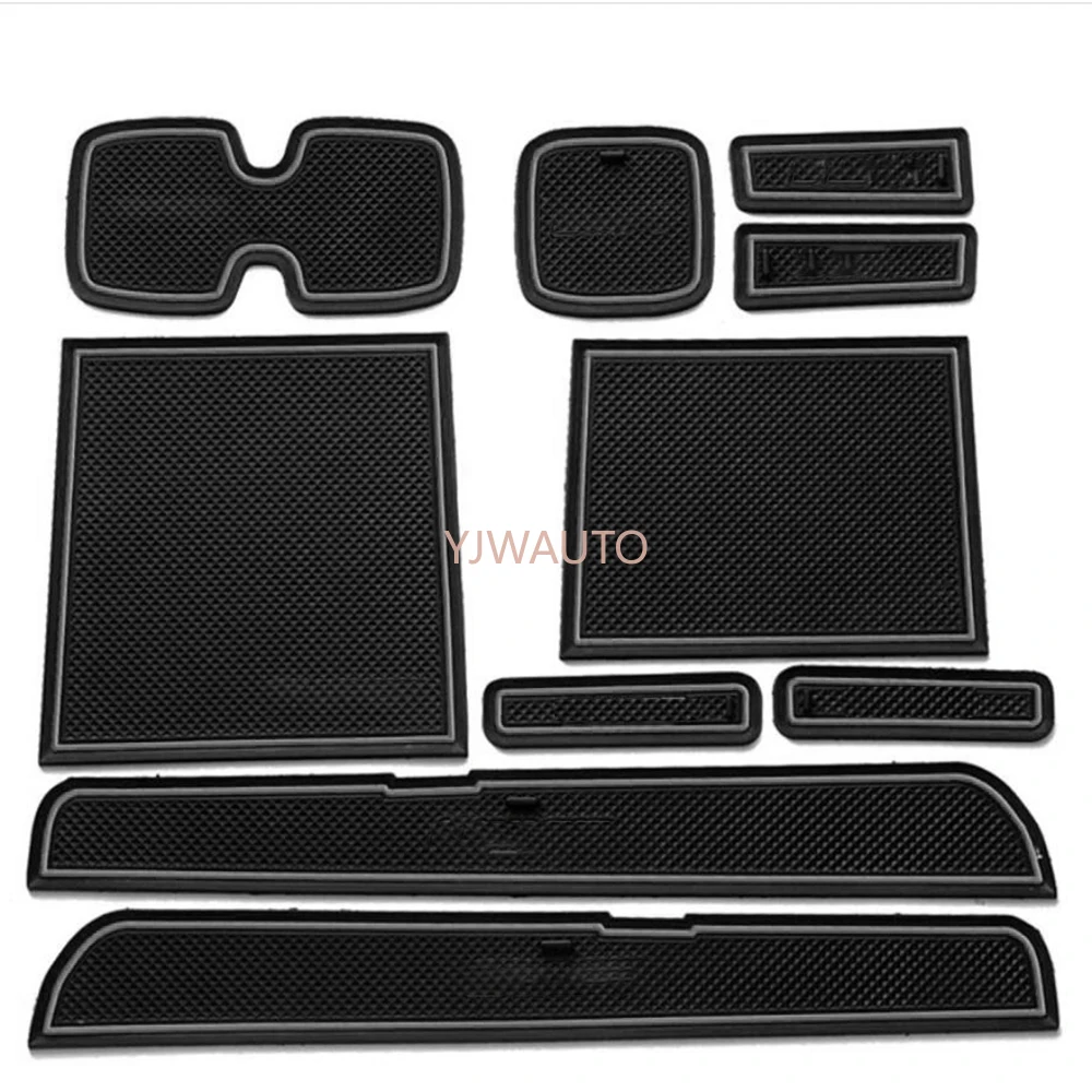 Door Slot Mat for Suzuki  Swift 2005-2016 Gate Groove Cushion Car Door Rubber Cup Holder Mats Anti-slip Carpets Position