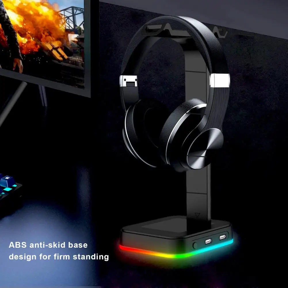 Headset Halter Hohe Qualität USB 2,0 Typ-C Gaming Kopfhörer Vergeben Rack Tragbare Desktop-Organizer Headset Stand