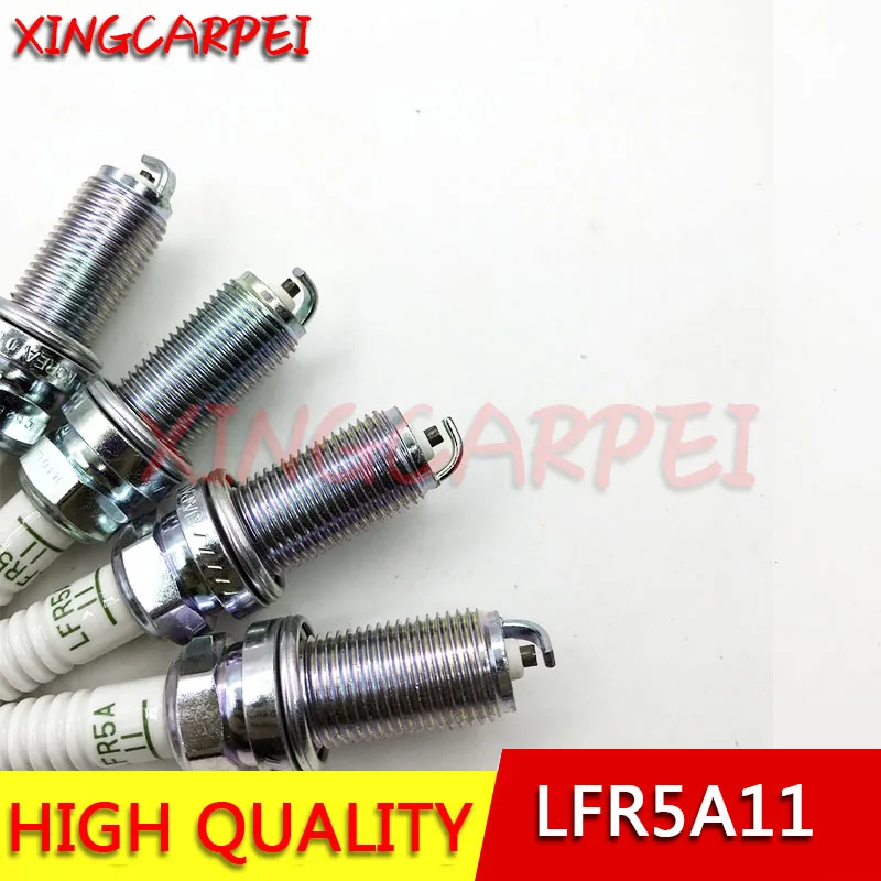 4pcs 22401-8H515 LFR5A-11 Normal Spark Plug For Nissan X-Trail T30 Almera N16 Patrol Y61 TY61 Premera P12 224018H515 LFR5A11