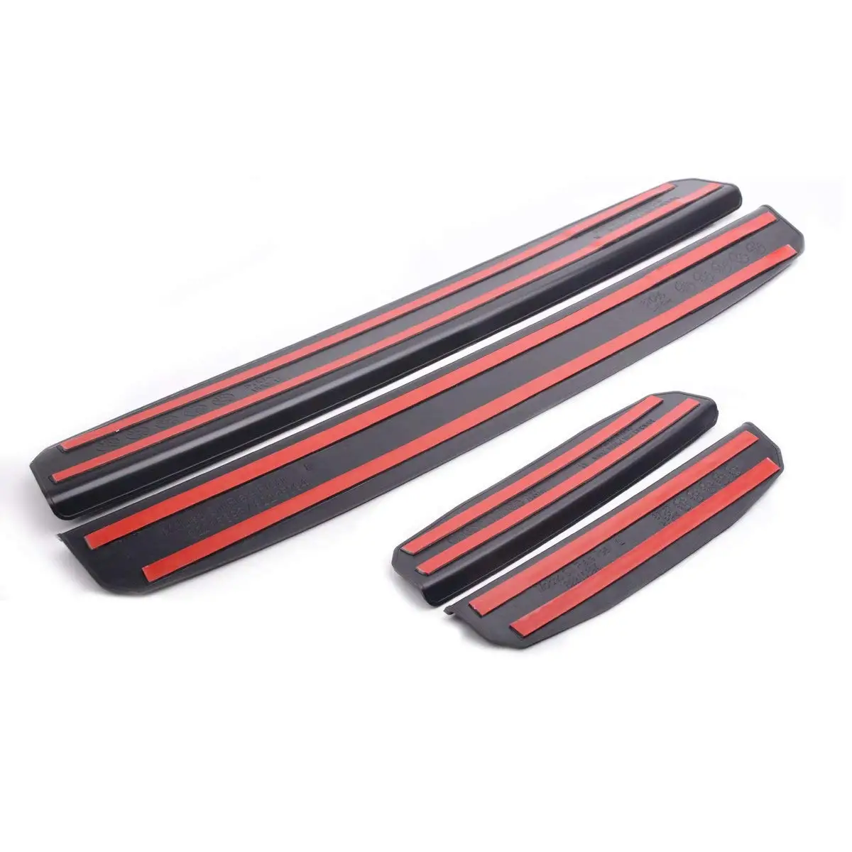 For 2018 Jeep Wrangler JL Black Door Sill Protector Scuff Plate Entry Guards Protector Trim Front Rear Plate Guards