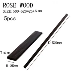 5 PCS EBONY ROSE WOOD Mahogany Maple Guitar Neck Stiffener Guitar Truss High-Quality Adjustment Lever Guitar Accessories