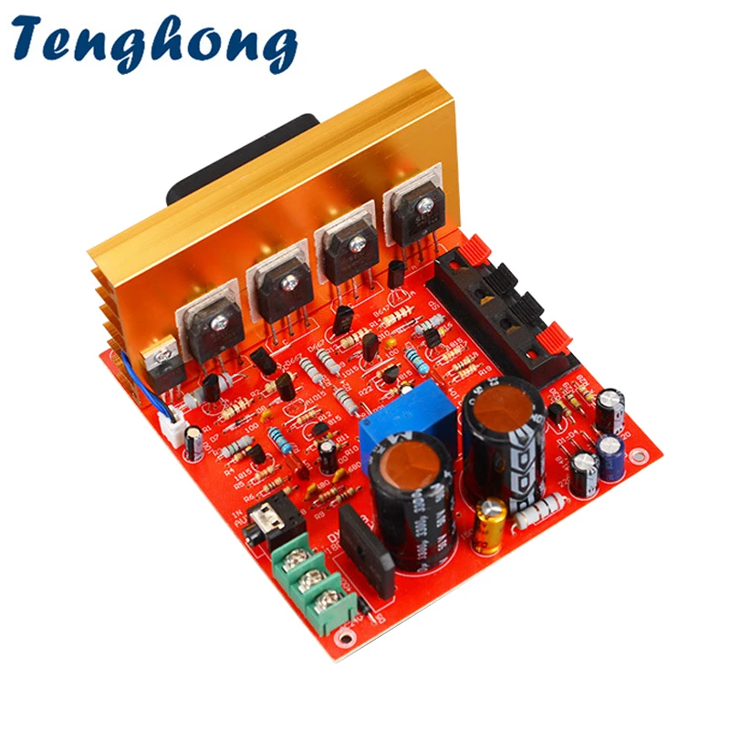 

Tenghong Stereo Power Amplifier Audio Board 180W*2 2.0 Channel FET Speaker Amplifier Sound Preamplifier Dual AC18V-26V With Fan