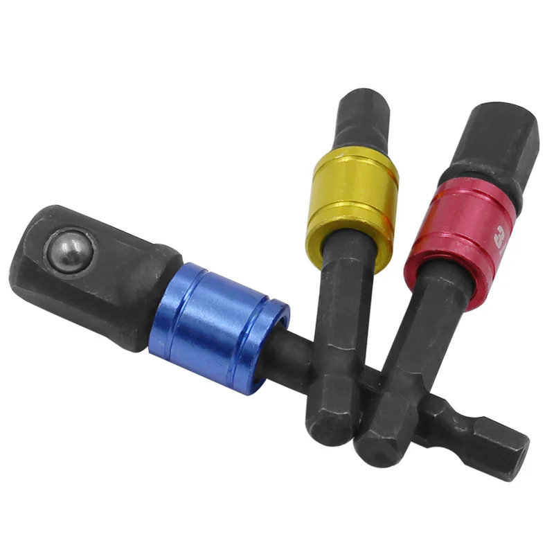 3 pz/set hex maniglia testa quadrata asta di prolunga presa di collegamento del manicotto asta esagonale universale di collegamento asta