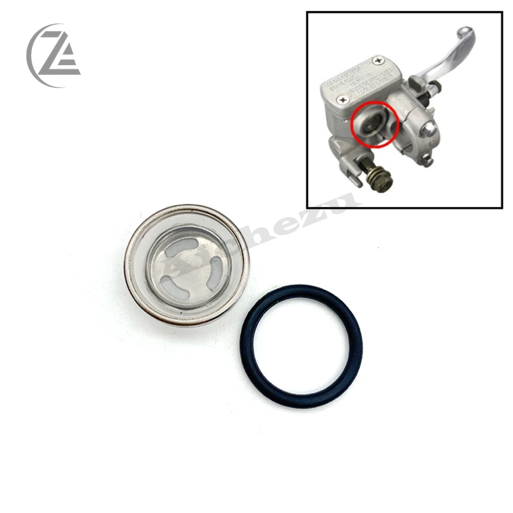 

ACZ 2 Sets Master Cylinder Brake Lever Reservoir Sight Glass Gasket 18mm for Motorcycle Scooter ATV Dirt Bike Hydraulic clutch