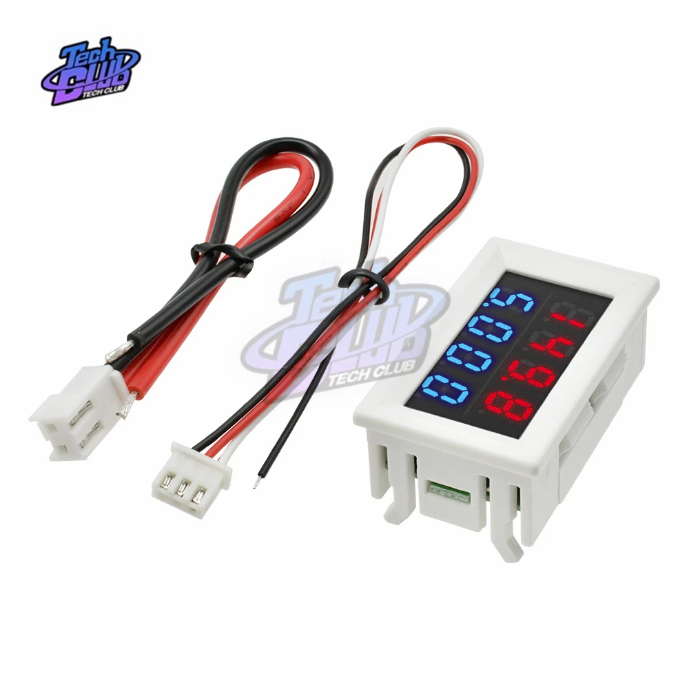 Mini Digital Voltmeter Ammeter DC 0-200V/10A Panel Amp Volt Voltage Current Meter Tester Detector LED Display Auto Car