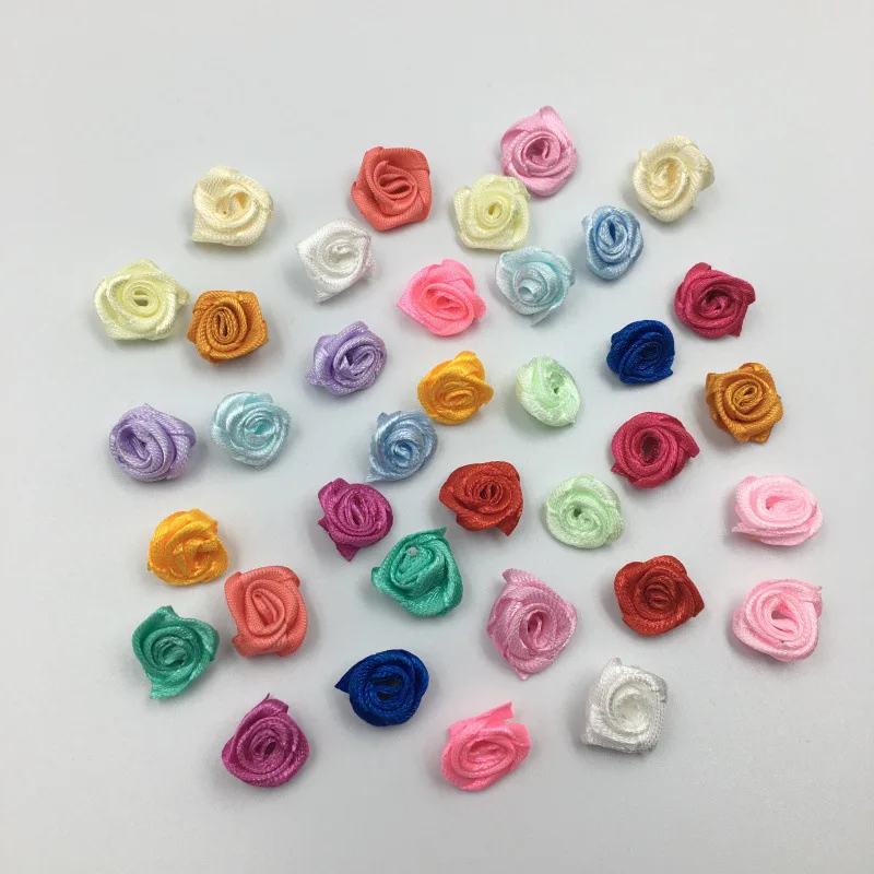 100pcs 15mm Mini Mix Color Silk Artificial Rose Flower Heads For Wedding Party Home Decoration DIY Accessories Fake Flowers