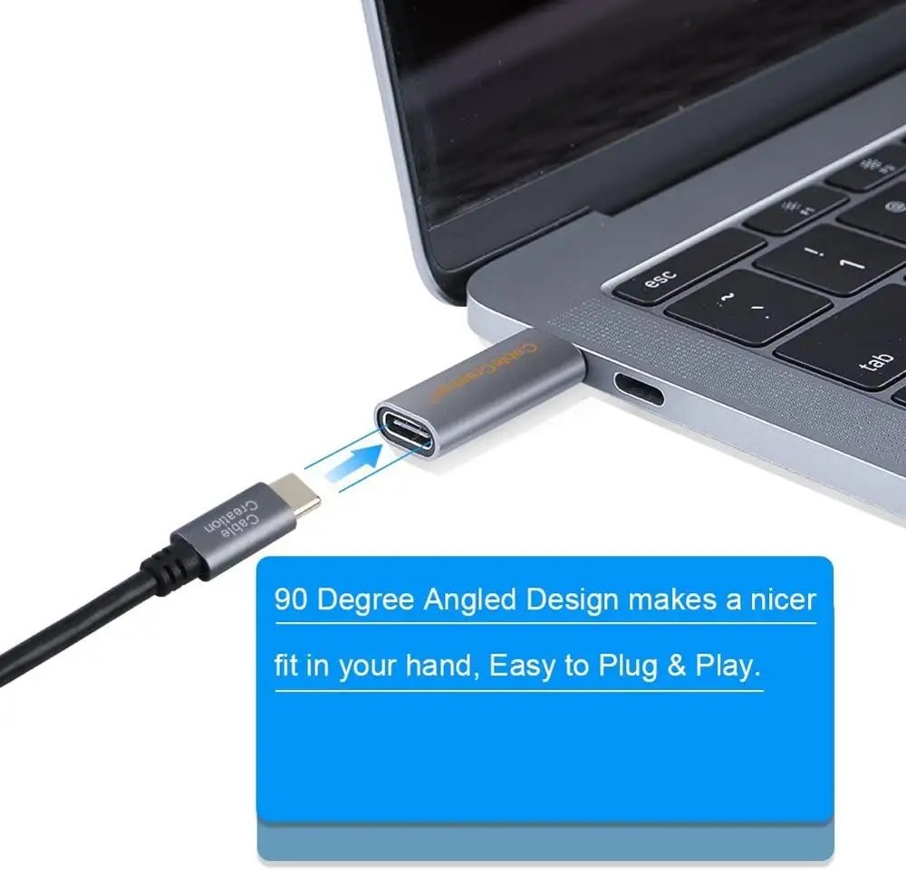 USB C 남성-여성 어댑터, USB 3.1 유형 C 확장 컨버터 10Gbps, MacBook Pro,iPad Pro,Galaxy S9/S9 +/10 호환