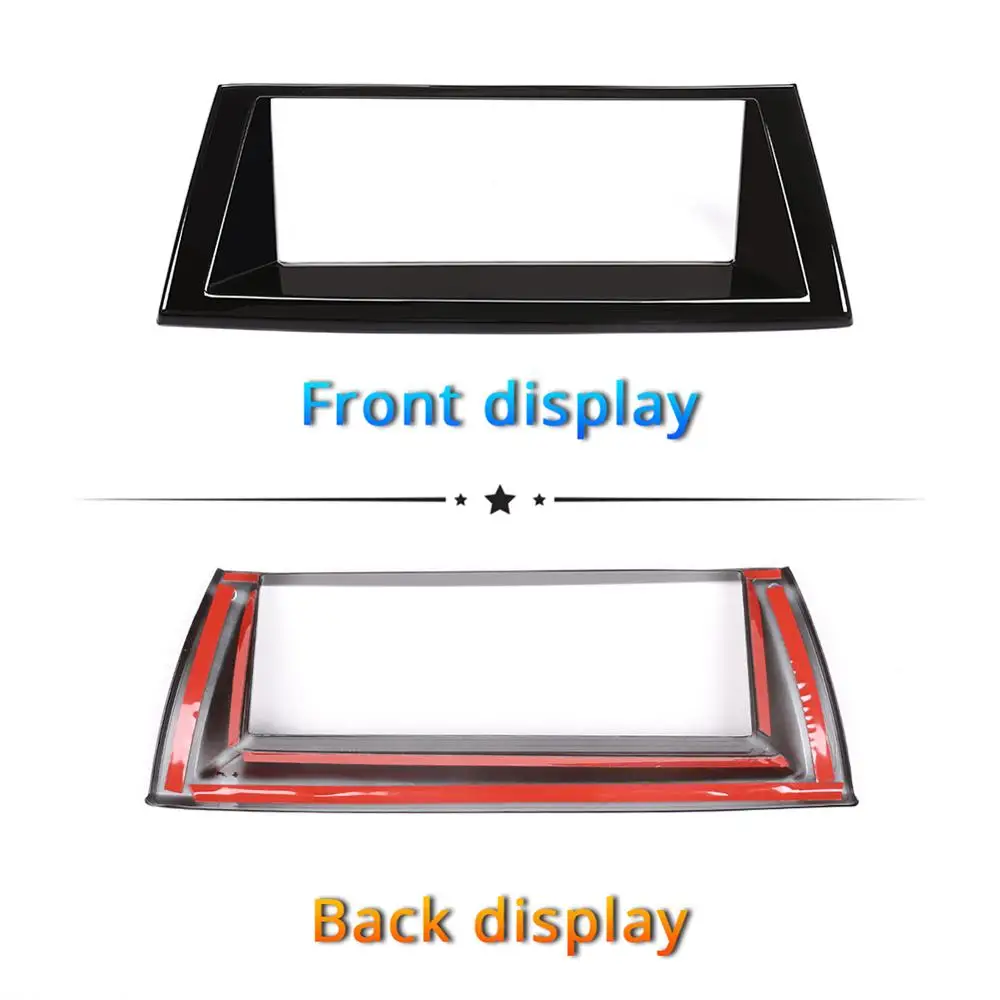 Glossy Black ABS Plastic Car Navigation Frame Interior Trim for BMW X5 E70 2008-2013 Models Accessories