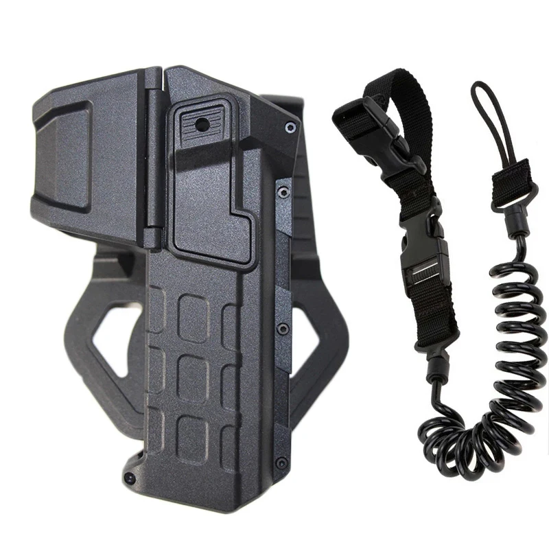 Tactical Movable Pistol Glock Colt 1911 Holster for Glock 17 22 Holster 1911 with Flashlight or Laser Mounted Firearms