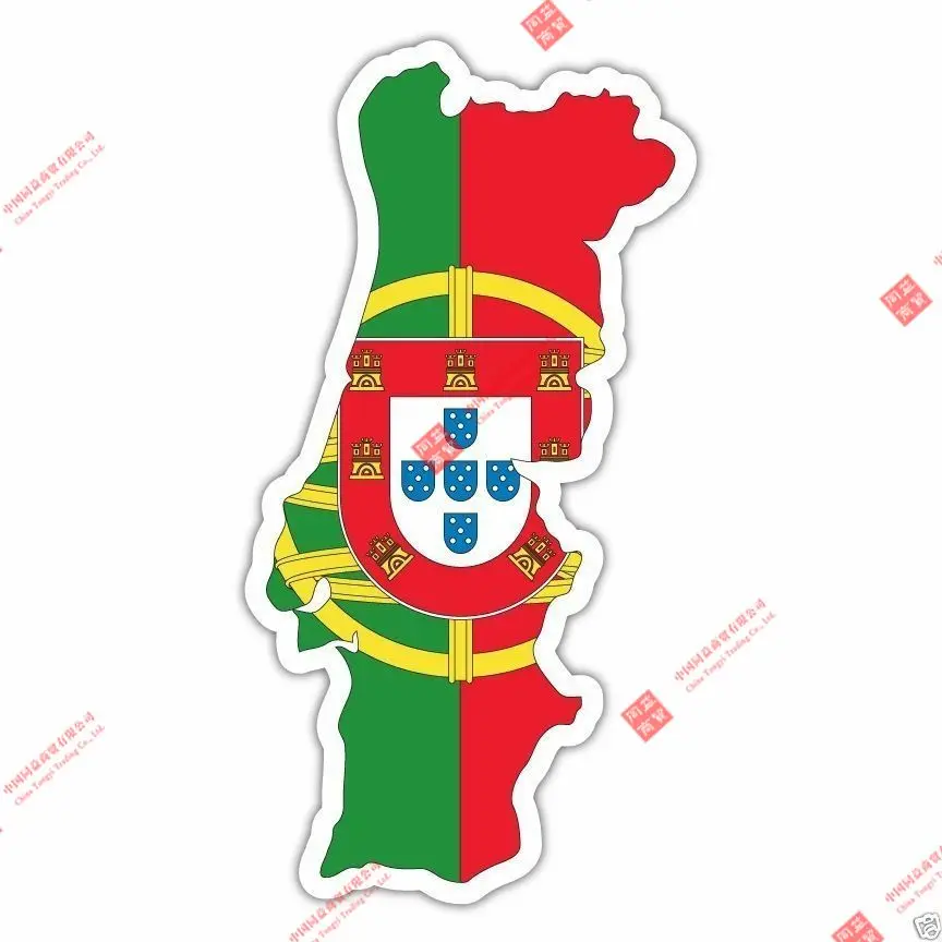 

Hot Sell Personality Sticker Stickers Decal Vinyl Decals National Flag Car PORTUGAL Ensign MAP Racing Motorcycle Helmet Stickers