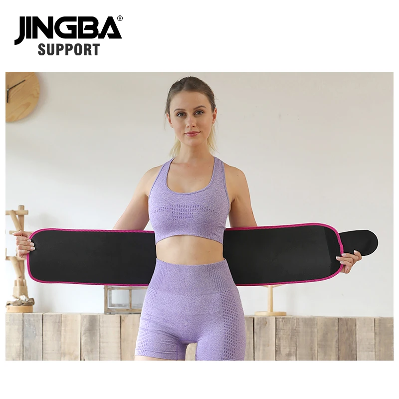 Jingba-cinto esportivo para homens e mulheres, neoprene, modelador do corpo, fitness, faixa de emagrecimento