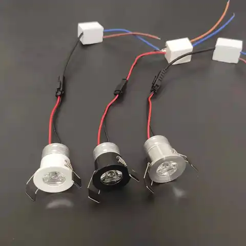 LED 미니 다운라이트 캐비닛 아래 스포트라이트, 천장 매입형 램프, AC85-265V 조광 다운 라이트, 드라이버 포함, 31mm, 3W