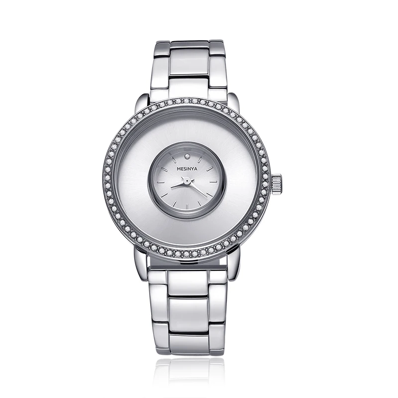 1 Stuk Living Medaillon Horloge Voor Drijvende Charms Met Clear Crystal Accent