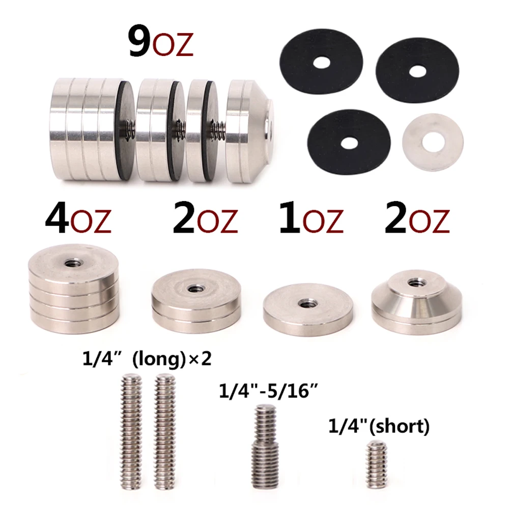 Archery Stabilizer Weight Counterweight Kit for Recurve Compound Bow Hunting Slingshot Reduce Vibration and Noise Damper