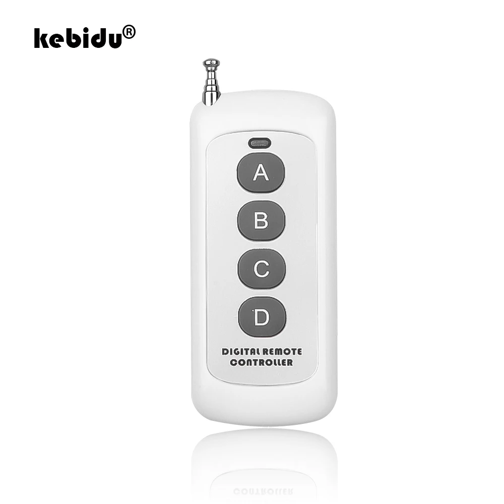 kebidu 433mhz Remote Control Long Range Wireless Presenter Controller RF Module ABCD 2/4 /6/8 Keys Remote Control