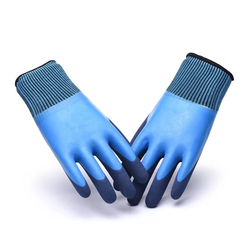 Double Coated Foam Latex Work Gloves For Construciton Engineering Use