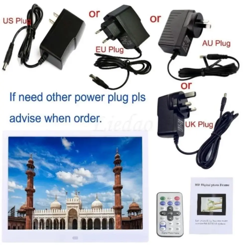 Отличный подарок Новый 15 дюймов светодиодный Подсветка HD 1280*800 Полный Функция цифровая фоторамка электронный альбом Цифровой Фото Музыка Видео плеер