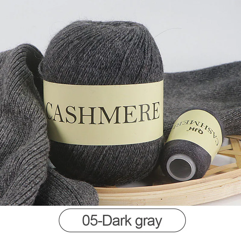 QJH 50 + 20g Kasjmier Garen Breien Handgebreide Hoogwaardige Kamgaren Wollen Wol voor Vest Hoed Trui Mongoolse Kasjmier Draad