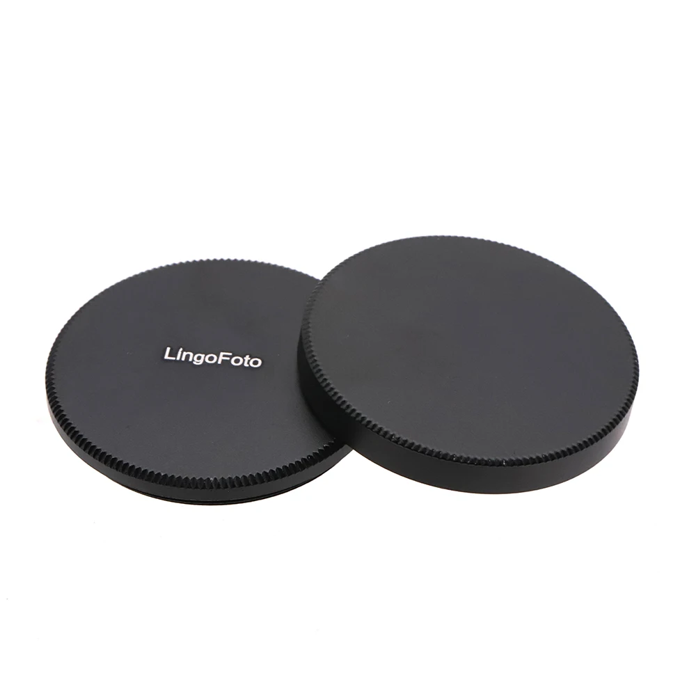 LingoFoto Metal Lens Filter Stack Cap Front and Rear Cap Set Universal 37mm 40.5mm 43mm 49mm 52mm 58mm with Lens Cleaning Cloth