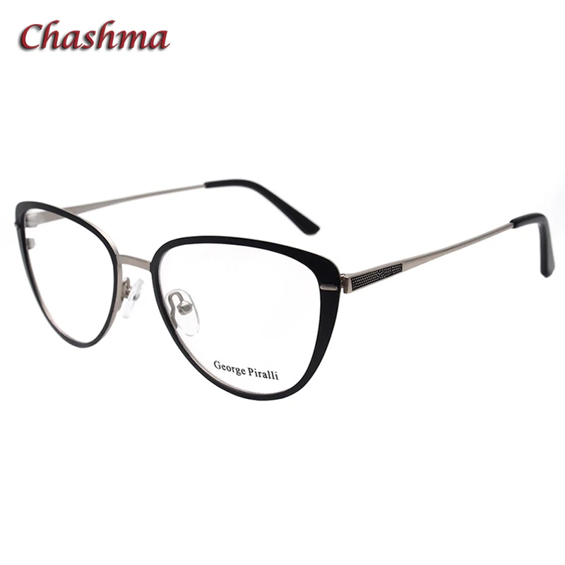 Chashma Cat Eye Alloy Frame Women Prescription Glasses Quality Optical Eyewear Spectacles for Female Anti Blue Lenses