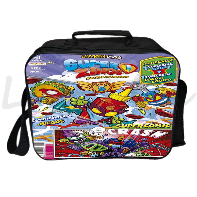 Super Zings Lunch Bag donna borsa a tracolla da viaggio per bambini Lunch Box portatile Superzings borsa a tracolla da campeggio borsa funzionale