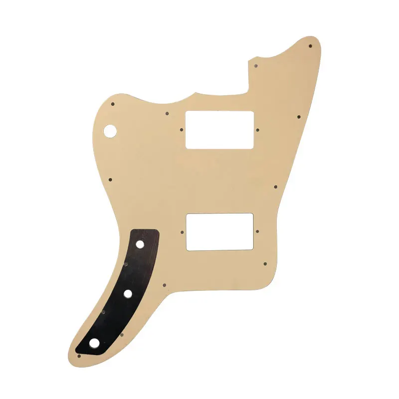 Pleroo Custom Guitar Parts - For Japan Jazzmaster Guitar Pickguard With PAF Humbucker No Bridge Post Holes And Upper Horn