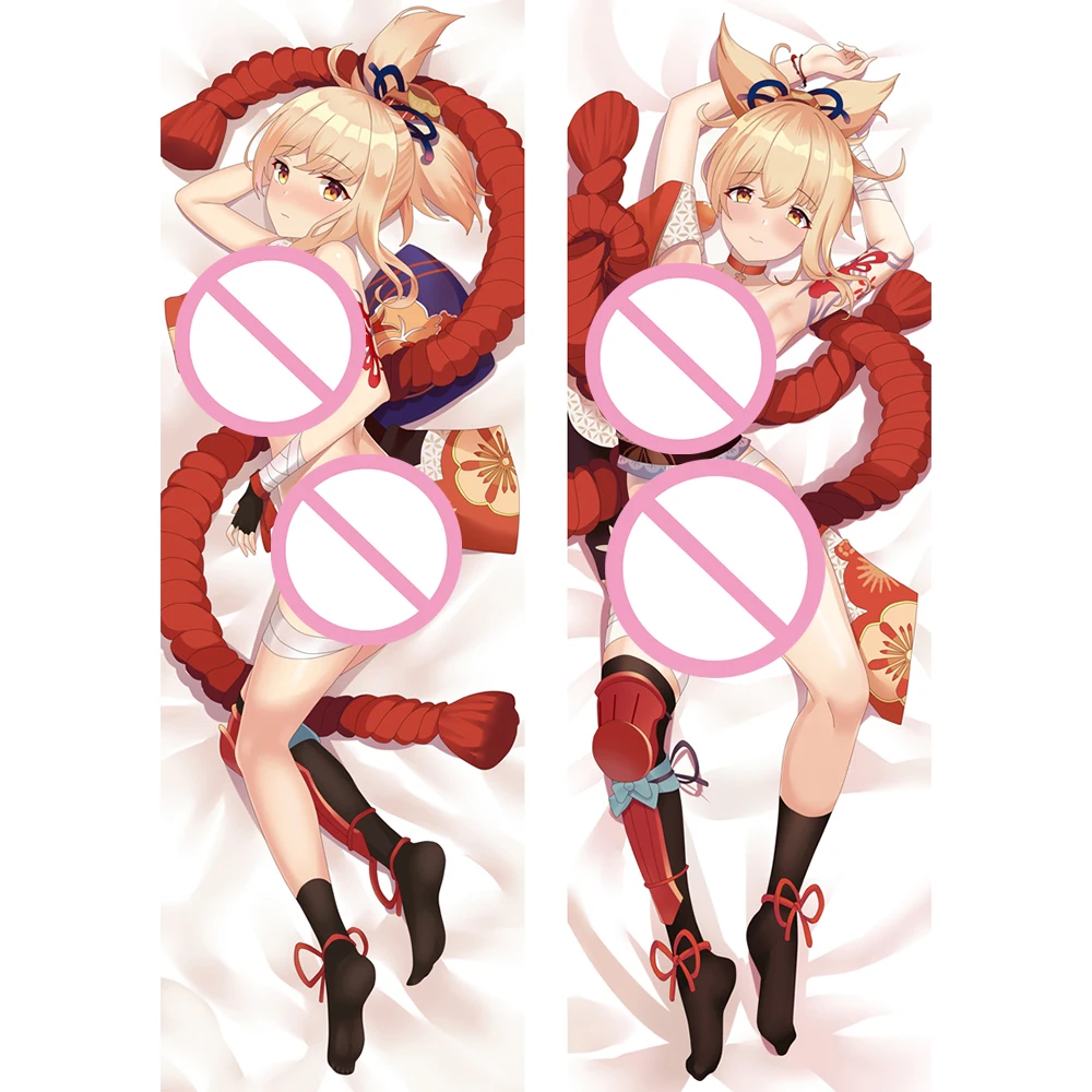 

Обнимающая подушка для тела Genshin Impact Yoimiya Dakimakura Чехол для подушки двухсторонняя персиковая кожа чехол для подушки