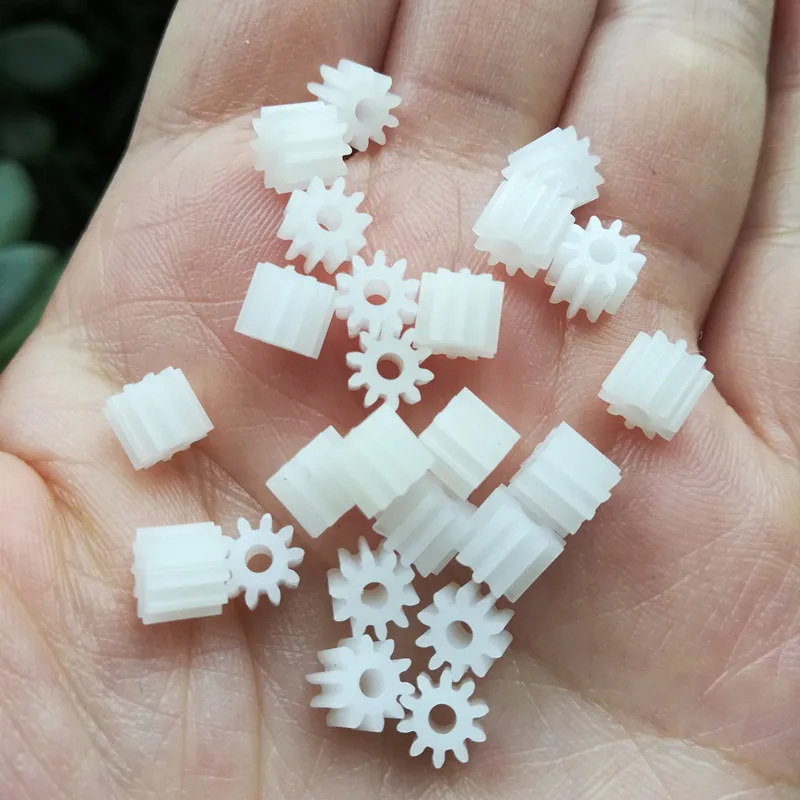 Free Shipping 10pcs 102A 0.5M 10T Pinion Gear Modulus 0.5 10 Tooth Teeth Plastic Gear Motor Spare Parts Toy Model Accessories