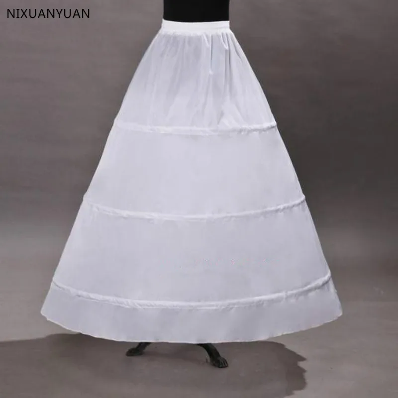 Wholesale Wedding Petticoat Vintage with 3 Hoops Ball Gown Petticoat for Vintage Bustle Aupport Hoop Skirt