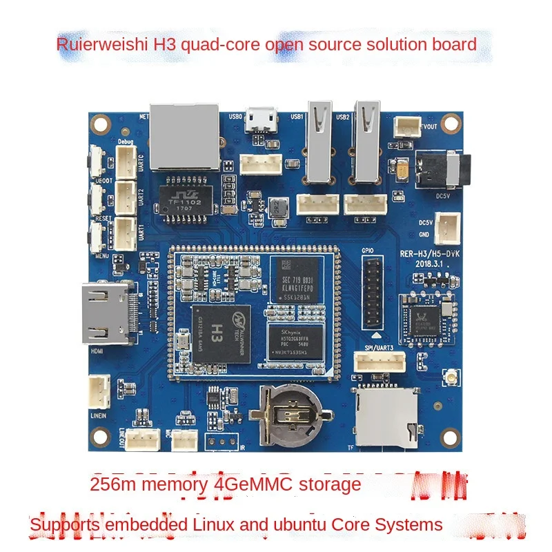 

zq Allwinner H3 Quad-Core ARM Development Board Open Source Embedded Low Cost Solution