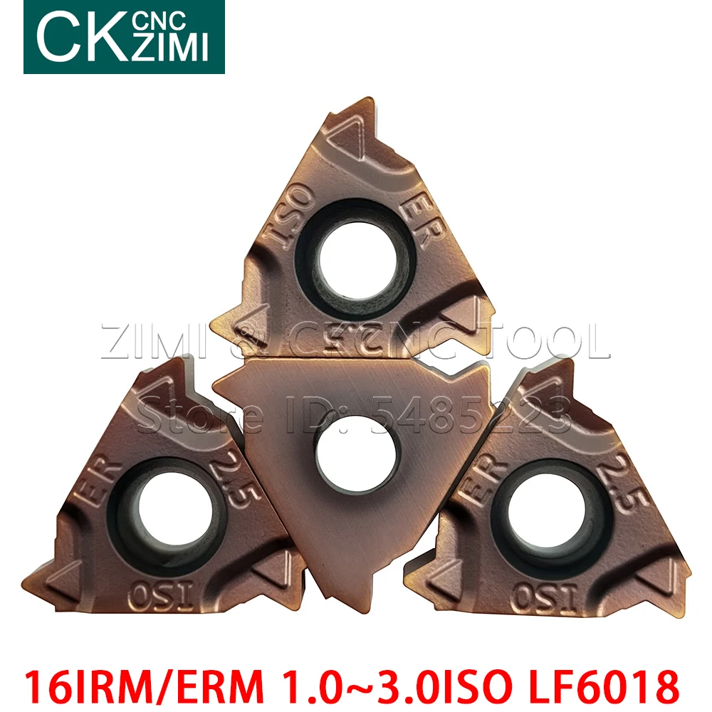 16IRM 16ERM 1.0ISO 1.5ISO 2.0ISO 3.0ISO LF6018, إدراج خيط كربيد الصلب التنغستن CNC أدوات القطع أداة تحول