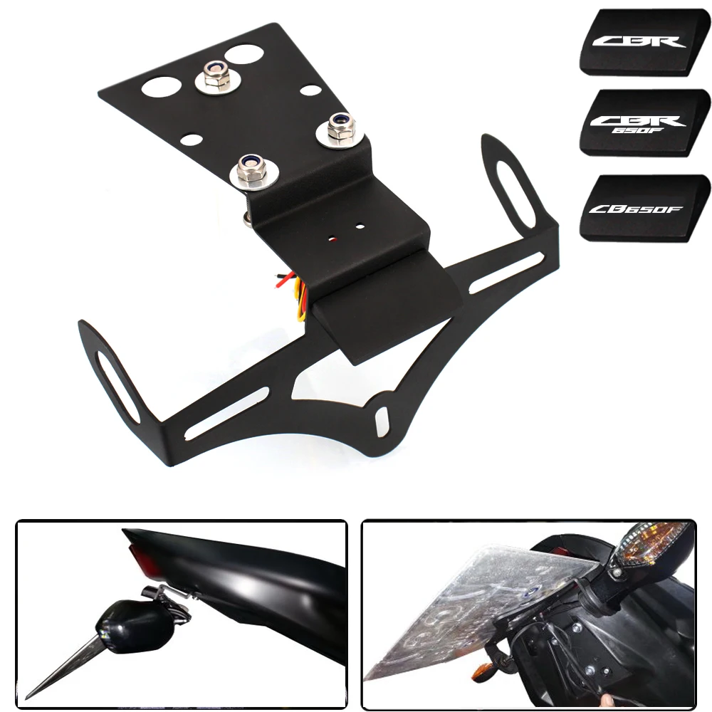 CBR/CB 650F Motorcycle Tail Tidy License Plate Holder For HONDA CB650F CBR650F Rear Fender Eliminator Registration Frame Bracket