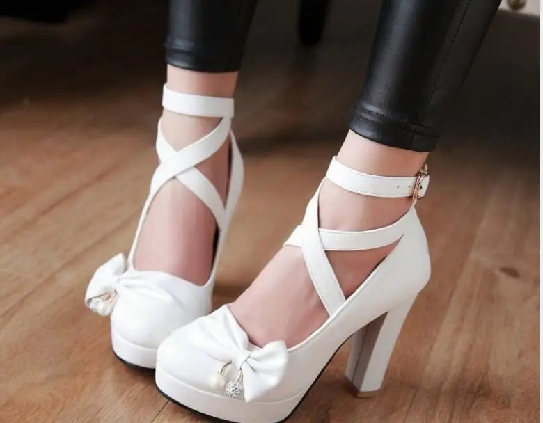 Classic fashion woman shoes pink white party wedding shoes big size 34-43 sexy Genuine Leather toe high heels pumps women shoes