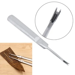 Portable Accessories 95mm V Type Leather Craft Tool Cut Off Thin Leather Groover Skiving Tool Edge Bevel for Craft Tool