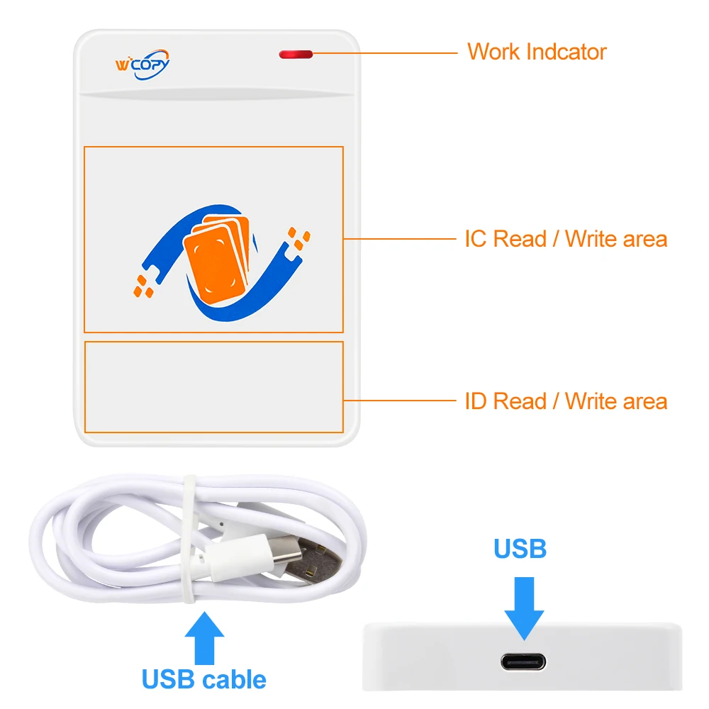 RFID Duplicator Copier Reader Writer 125KHz 13.56MHz NFC Smart USB Programmer Key fobs Card ID IC EM UID T5577 Tags Rewritable