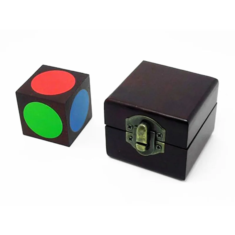 Ental Cube Magic Tricks Remote Control Induction Dice Color Prediction Magia Magician Close Up Illusions Gimmick Mentalism Props