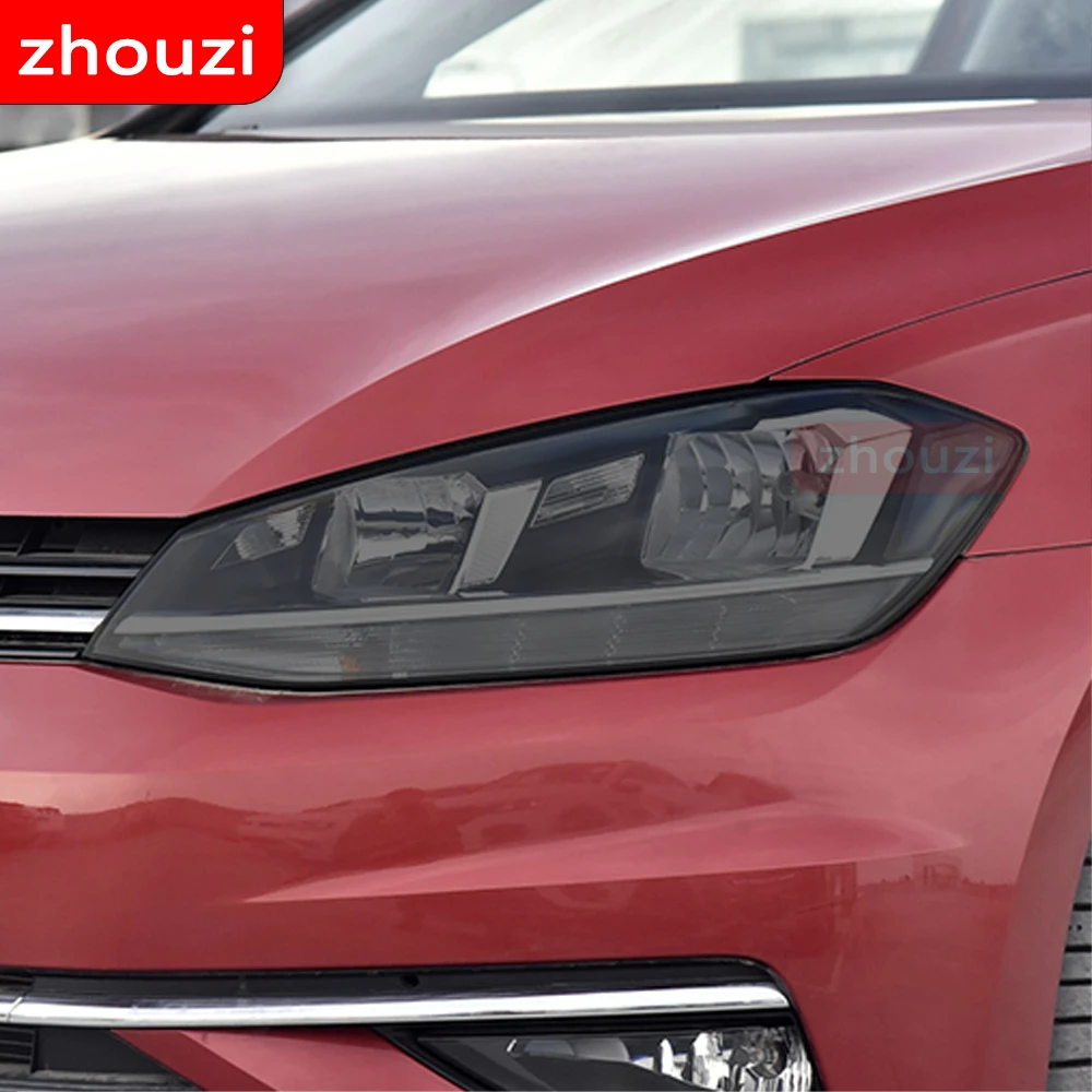 For Volkswagen VW Golf 7 7.5 8 MK7 MK8 MK7.5 2014-ON Car Headlight Tint Black Protective Film Taillight Transparent TPU Sticker
